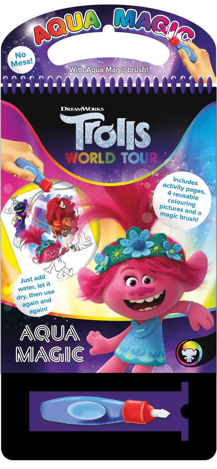 Trolls 2 Aqua Magic - Set carte + stilou cu apa (3183/TRAM)